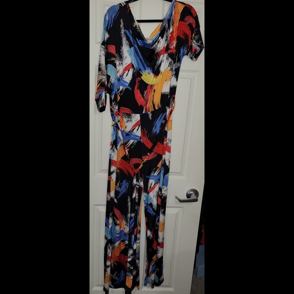 Plus Size Pant Suit, Multi-color, size 4x